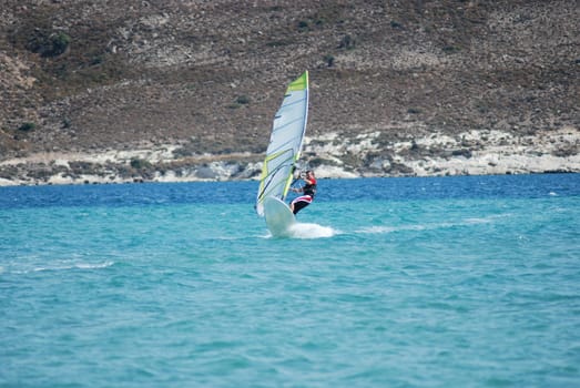 windsurfing  on the move 