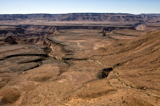 valley of the fish river canyon south namibia africa