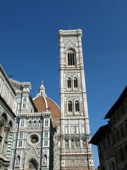 View of the Giotto's bell tower and Duomo - Florence