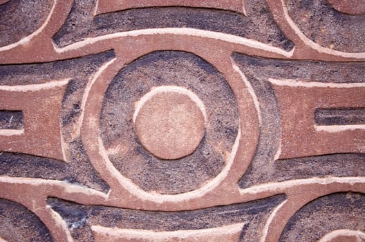 Detail of old building wall ornaments. Outdoor architecture background.