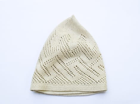 Gray thread knitted hat