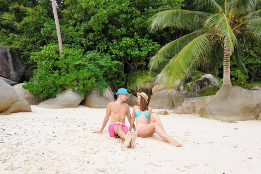 Couple on a tropical beach