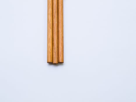 Wooden pencil isolated on white background