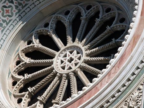 The rose window of Santa Maria del Fiore basilica - Florence