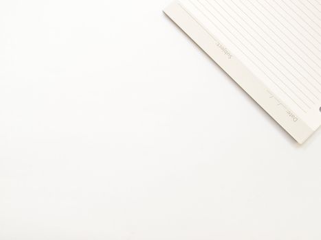 Stack of blank paper sheets on white background