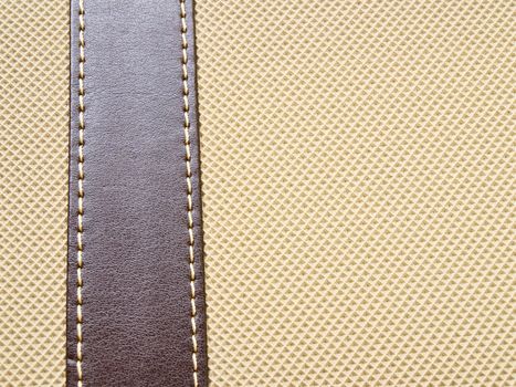 Artificial light brown leather texture background