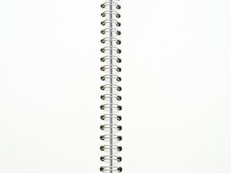 open spiral binding notebook