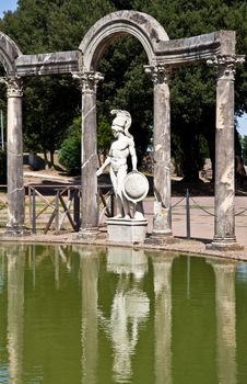 Villa Adriana in Tivoli - Italy. Example of classic beauty in a roman villa.