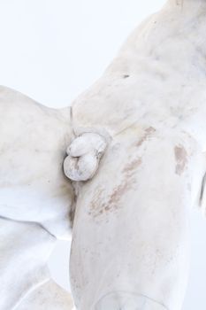 Greek statue penis in an Italian museum, original (more than 1700 years old)