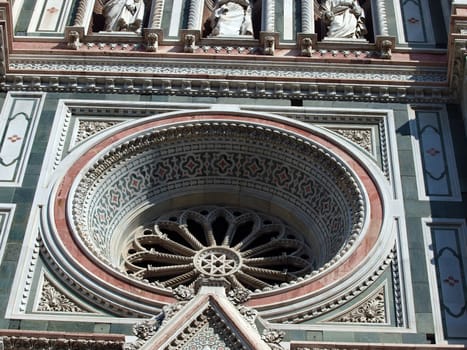 The rose window of Santa Maria del Fiore basilica - Florence
