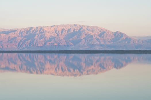 View to mountains and sea in Dead Sea, Jordan