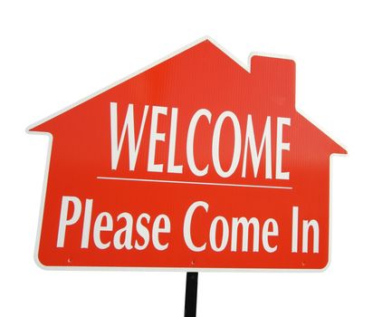 Welcome, Please Come In Real Estate Sign