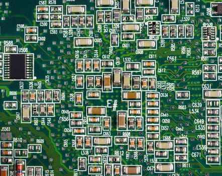 Cicuit board with SMD components