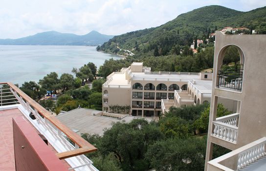 Greece. Corfu island. Hotels on the beach