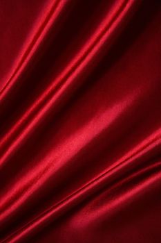 Smooth elegant red silk can use as background 