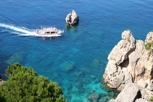 Greece. Corfu island. Paleokastrica coast 
