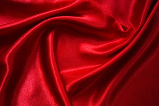 Smooth elegant red silk can use as background 