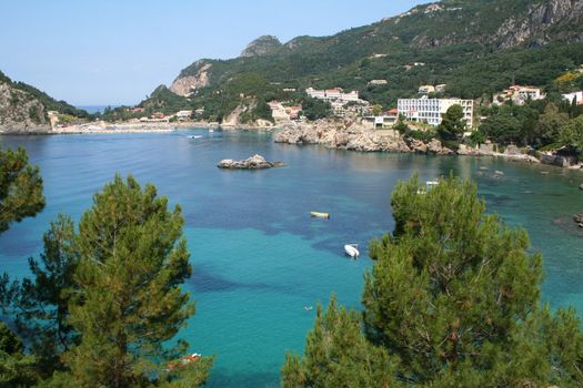 Greece. Corfu island. In Paleokastrica bay 