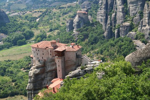 Greece. Meteora monastery in the high mountain