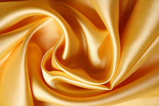 Smooth elegant golden satin can use as background 