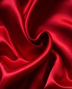 Smooth elegant red silk can use as background 