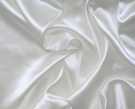 Smooth elegant white silk as wedding background