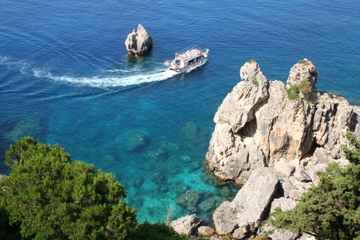Greece. Corfu. Paleokastrica coast 