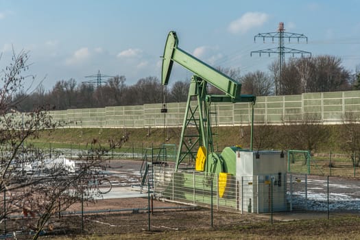 Crude oil pumping in Germany (Reitbrook)