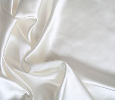 Smooth elegant white silk can use as background 