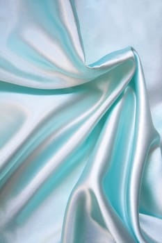 Smooth elegant blue silk can use as background 