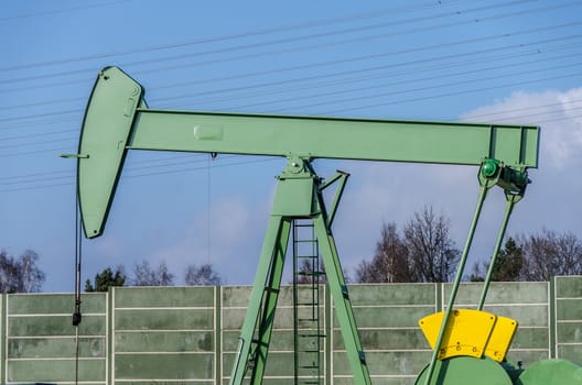 Crude oil pumping in Germany (Reitbrook)