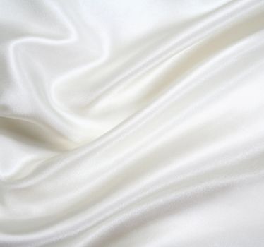 Smooth elegant white silk can use as background