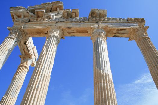 Turkey. Side. Ruins of a temple of Apollo 
