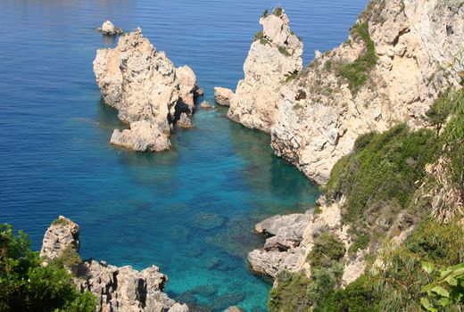 Greece. Corfu island. Paleokastrica coast 