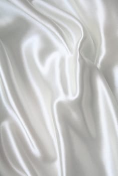 Smooth elegant white silk can use as background 