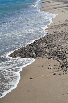 Greece. Kos island. Coastline of Aegean sea 
