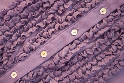 Smooth elegant lilac silk with ruche can use as background 