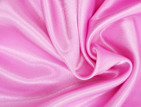 Smooth elegant pink silk can use as background 