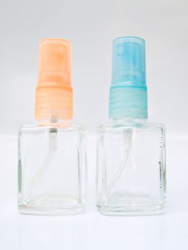 A glass spray bottle