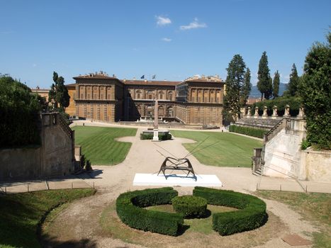 Boboli Gardens Amphitheatre and palazzo Pitti - Florence, Tuscany