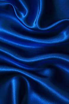 Smooth elegant blue silk can use as background 