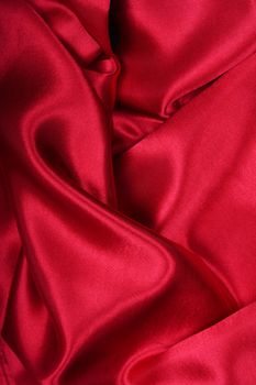 Smooth elegant red silk can use as background 