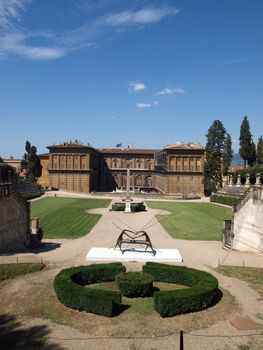 Boboli Gardens Amphitheatre and palazzo Pitti - Florence, Tuscany