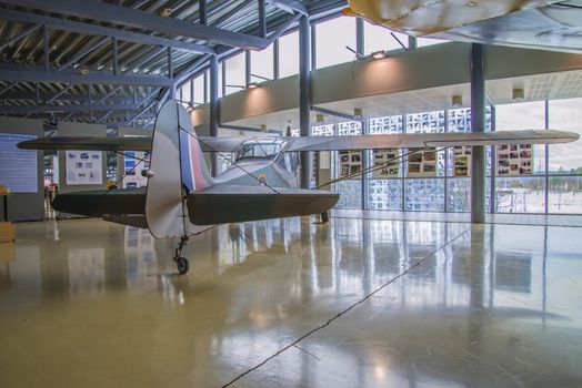 auster j1 autocrat, a three-seat touring and training monoplane was built throughout the second world war by the english sister company to the american taylorcraft corporation, the pictures are shot in march 2013 by norwegian armed forces aircraft collection which is a military aviation museum located at gardermoen, north of oslo, norway.