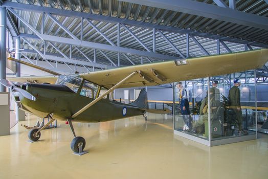 cessna o-1a birddog was a liaison and observation aircraft, first flight 14 december 1949, the pictures are shot in march 2013 by norwegian armed forces aircraft collection which is a military aviation museum located at gardermoen, north of oslo, norway.