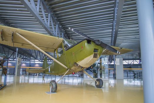 cessna o-1a birddog was a liaison and observation aircraft, first flight 14 december 1949, the pictures are shot in march 2013 by norwegian armed forces aircraft collection which is a military aviation museum located at gardermoen, north of oslo, norway.