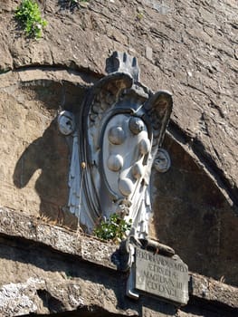 Medici coat of arms in the Boboli Gardens