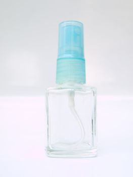 A glass spray bottle