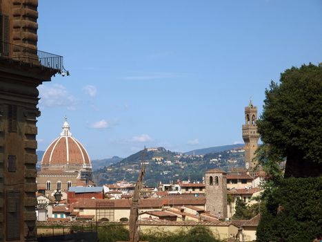 View on Florence from Palace Pitti 
