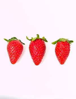 Fresh strawberry Isolated on white background